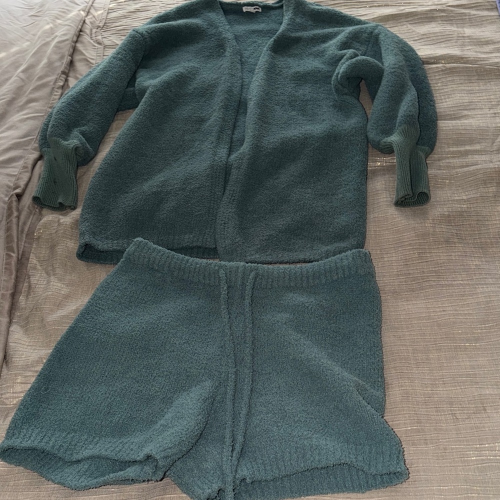 Fashion Nova Cozy Green Knit Set